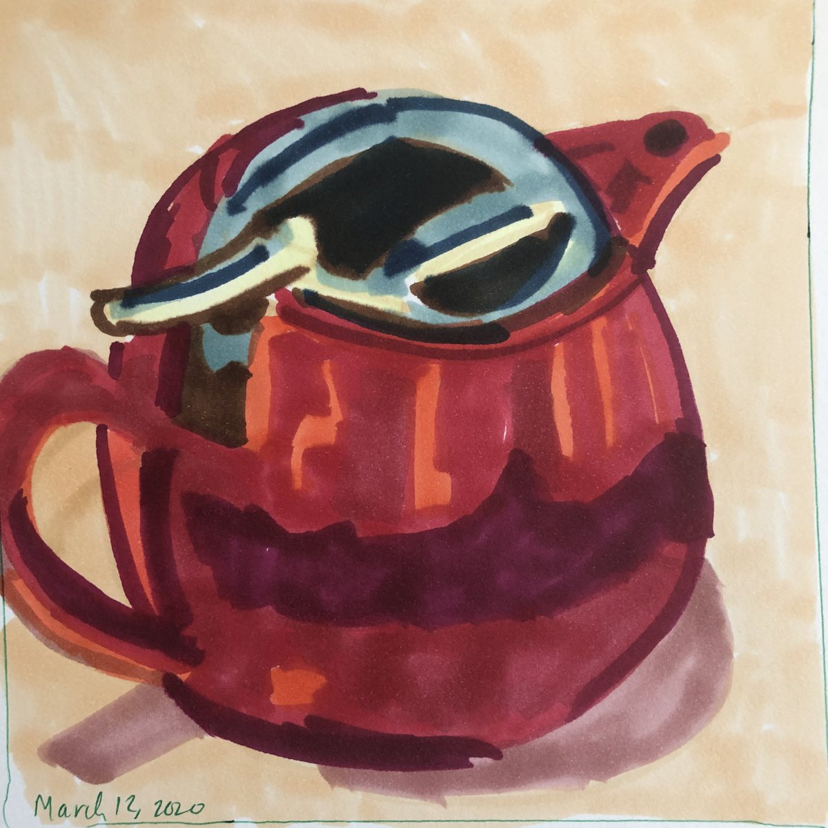 Tea for two  #art366  #copicmarkers