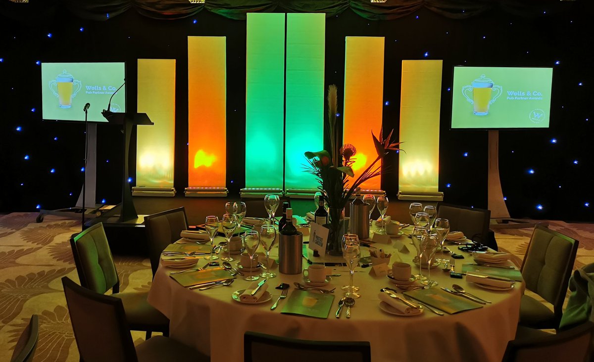 Concept_Events1's tweet photo. Down at the @BedfordSwan tonight for the annual @wearewellsandco Pub Partners Awards 2020. We have provided the stage set, lights, audio and technical support throughout the evening https://t.co/lwg3VQkjXR