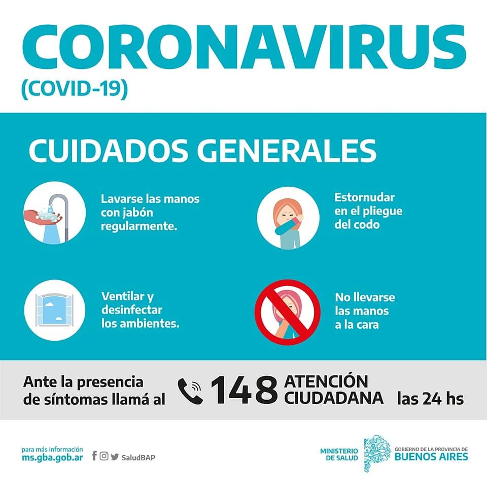 PuntaMogotesMDQ's tweet photo. #Coronavirus | Para prevenir la enfermedad es importante saber cómo cuidarse. Seguí estas recomendaciones de @SaludBAP 👇🏽 https://t.co/WmdcZly7d1