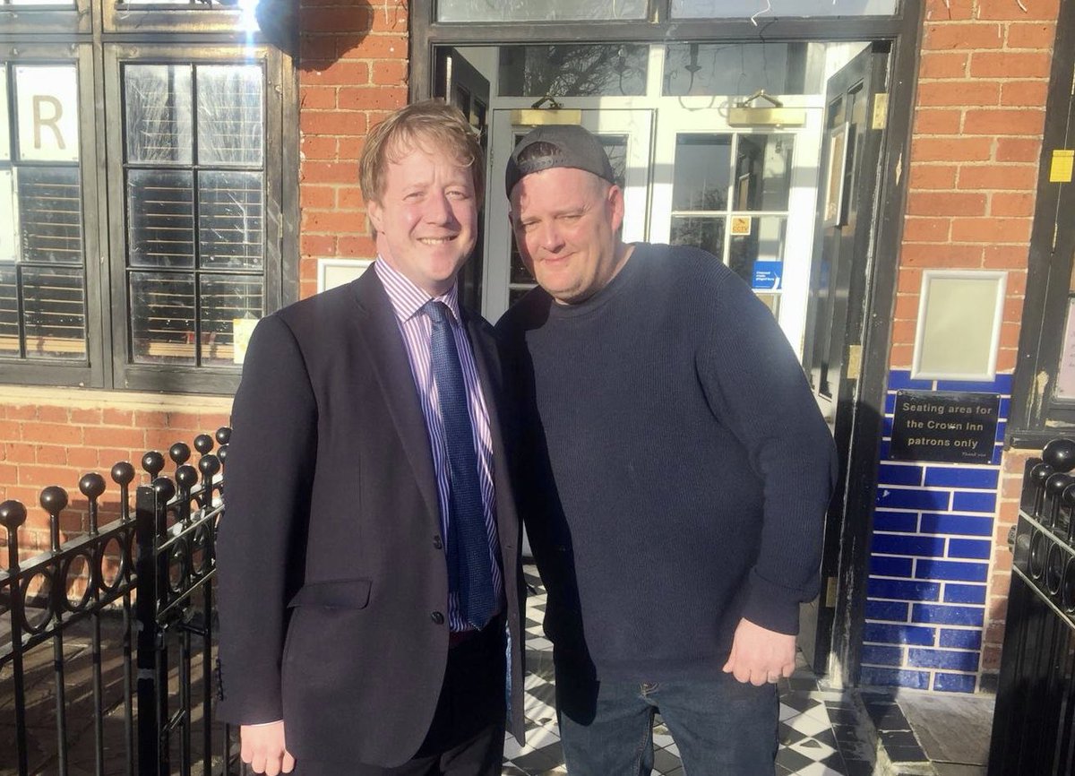 paulbristow79's tweet photo. Met the landlord of the iconic Crown Pub on. Lincoln Road in #Peterborough today - the venue of my soon first #politicsandapint surgery https://t.co/sfobURfNVM