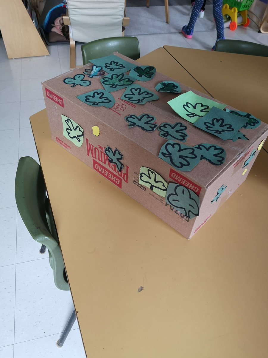 Mister_McLean's tweet photo. Hard at work putting together a leprechaun trap to set up before March break! Hopefully when we get back we will have caught something magical! ☘️😉 @OLPeaceOCSB  #BuildersNotBreakers #CreativeMinds #WhatWillWeFind https://t.co/RTJD4TDIJ4