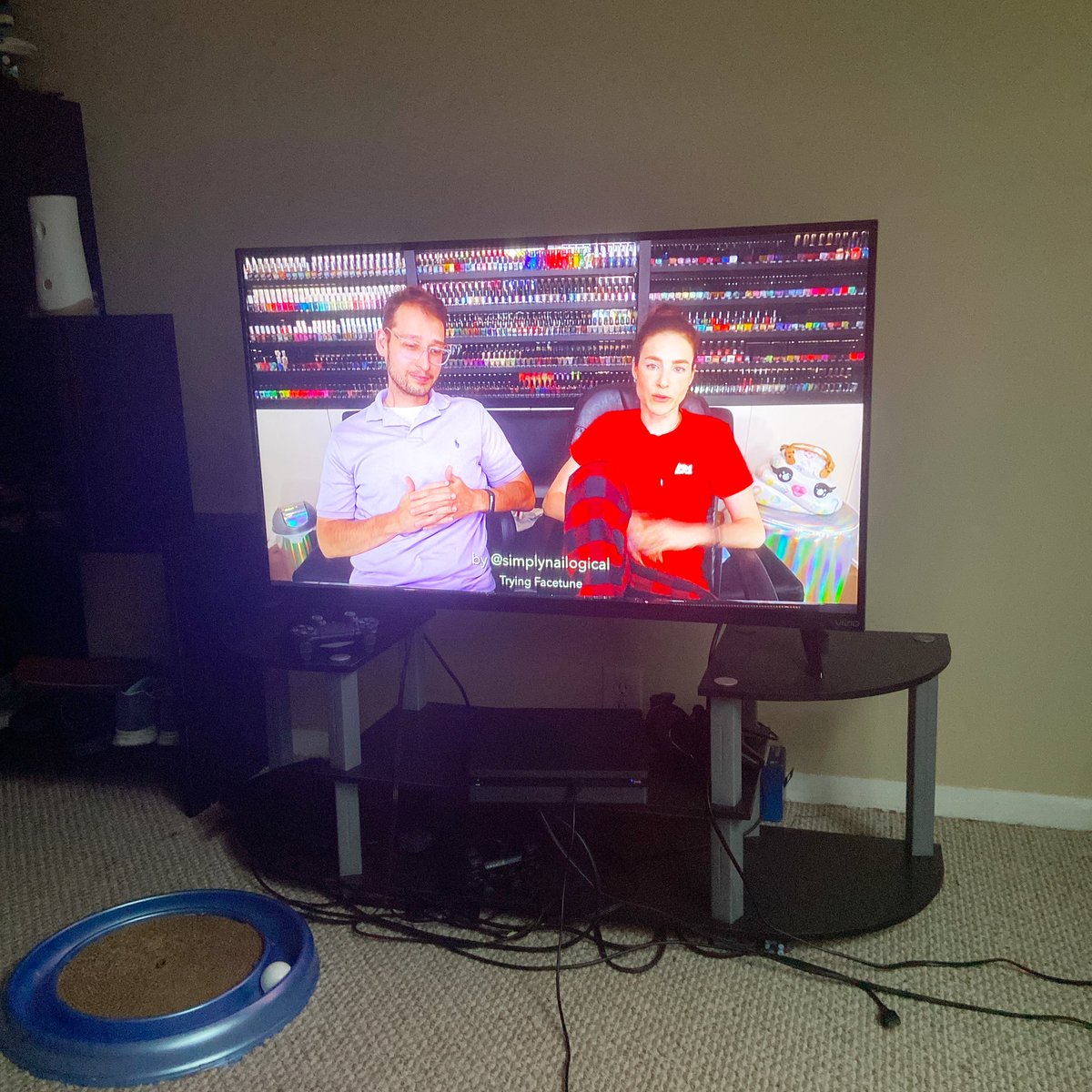 SamStucker's tweet image. Watching @nailogical @simplybenlogica with my cats.