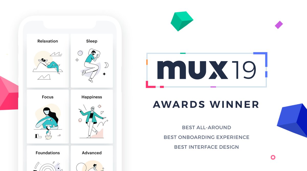 balanceapp's tweet photo. We’re honored to have received @MUXAwards for Best All-Around, Best Onboarding Experience, and Best Interface Design. 🏆🎉 https://t.co/IwjNWGHpAS https://t.co/9mlgi7I1AM