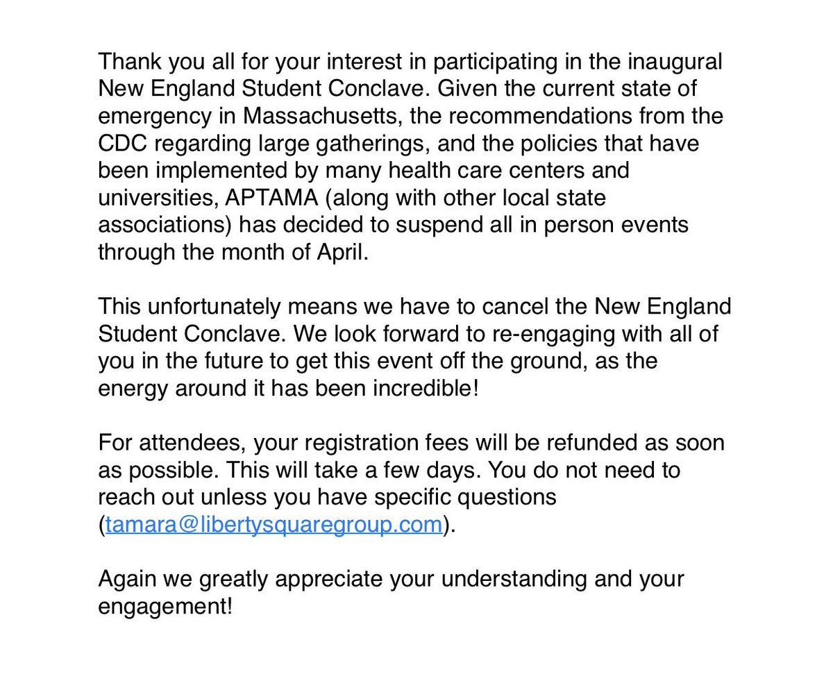 New England Student Conclave tweet media