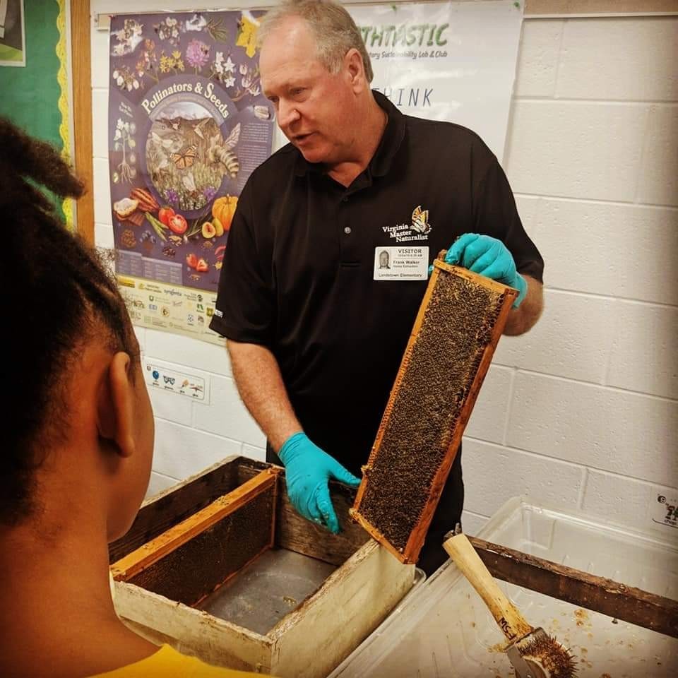 lesgifted's tweet photo. From creating Pollinator Paradise Garden (home of our bees) to the extraction to bottling the honey to designing the logo to advertising  to delivering orders, students were involved in every step. Our first thirty-three 6 oz jars of honey sold out in 2 days! @Landstown_ES https://t.co/BlOQmA2D4u