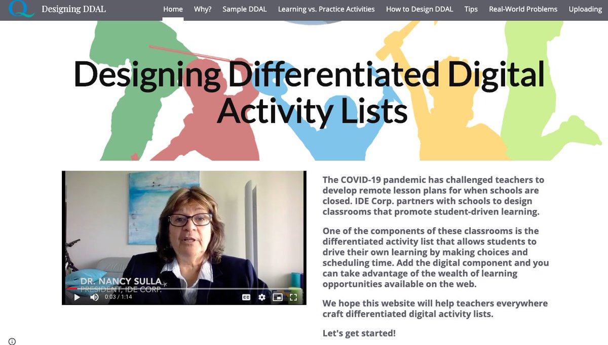 nsulla's tweet photo. Help for teachers designing "Differentiated Digital Activity Lists" for students during COVID-19 school closings:

https://t.co/7myFhYjUWl

Please retweet and spread the word. It's free! Happy to help! https://t.co/8DDs6xUnfe