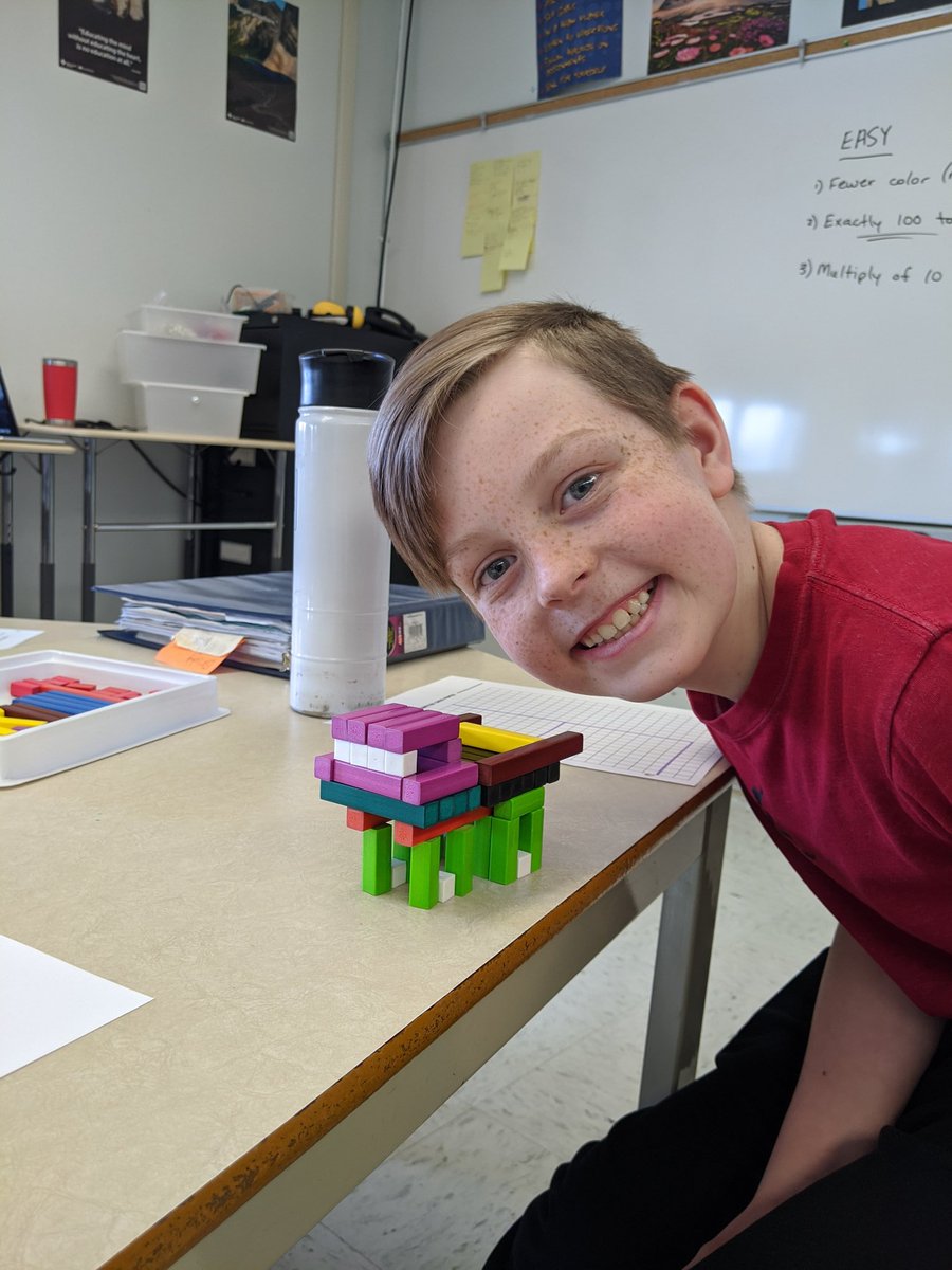 siemens_jb's tweet image. Building Cuisenaire Rod creations to learn fractions, equivalent fractions, comparing fractions and relating fractions to decimals.#math5 #donsch
