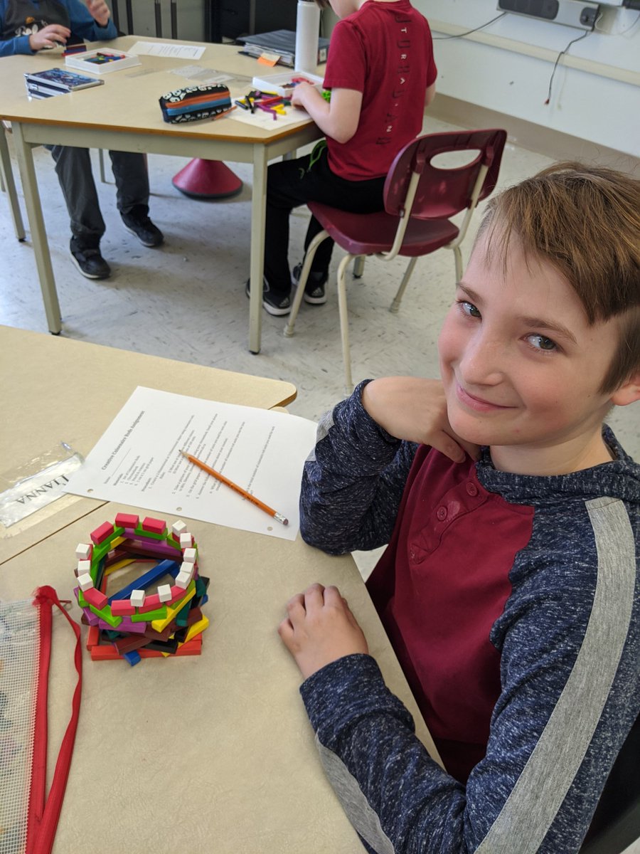 siemens_jb's tweet image. Building Cuisenaire Rod creations to learn fractions, equivalent fractions, comparing fractions and relating fractions to decimals.#math5 #donsch