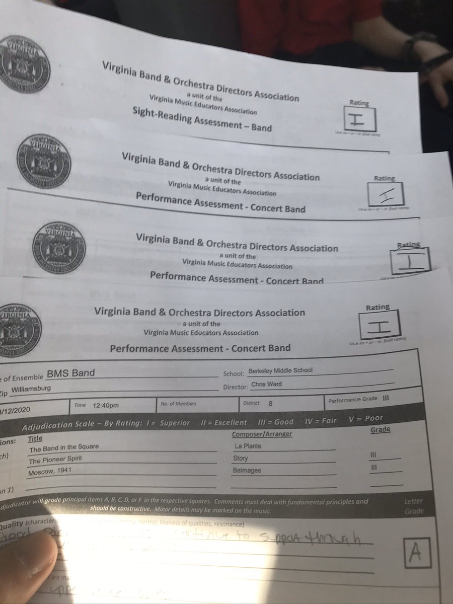 Berkeley Middle School Band Williamsburg tweet media