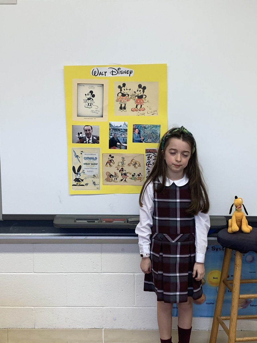 SetonMother's tweet photo. Today in third grade we learned about P. T Barnum, Walt Disney, Sally Ride, and Laurie Hernandez. #3Arocks #msa https://t.co/OCn29WDnOW
