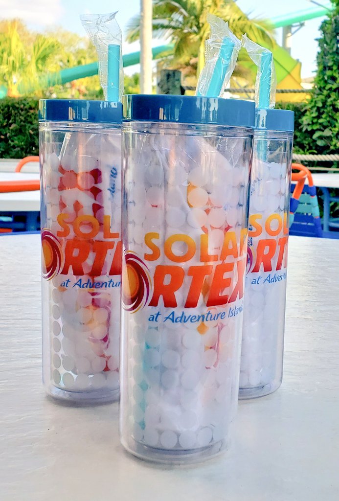 funlearninglife's tweet photo. It was a beautiful day to ride #SolarVortex. During our visit we learned about wild animals & summer camps as well received these cool water bottles just in time for #warmweather! Thank you #AdventureIsland for hosting us at the Media preview, we had a blast! #tampabay #Momlife https://t.co/rmGh1AzcVd