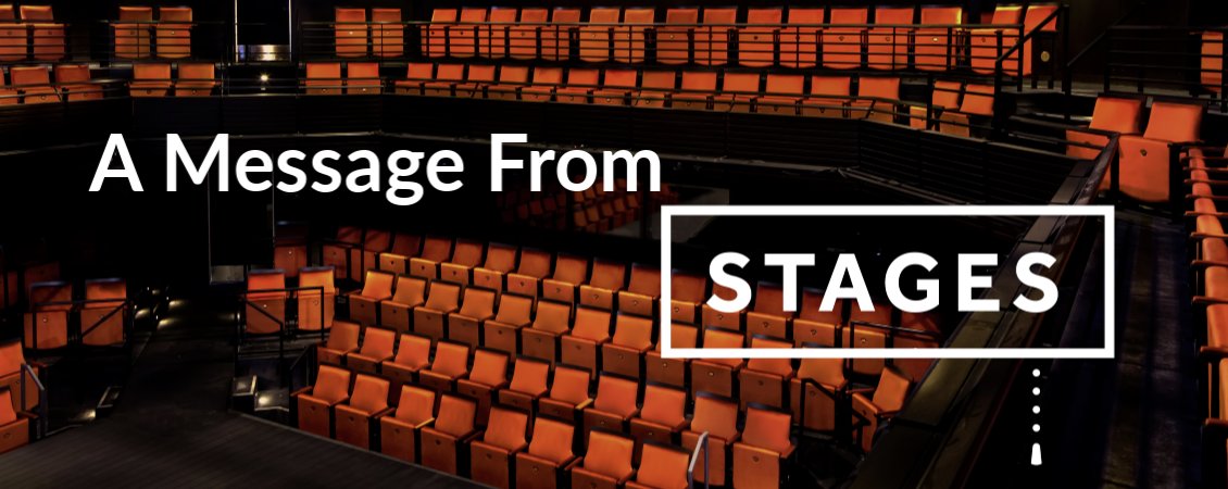StagesHouston's tweet photo. Coronavirus Update: Performances canceled through Sunday, March 22.

Read more here: https://t.co/3Qdl6BGpGS

#StagesatTheGordy https://t.co/NNmEusJ46k