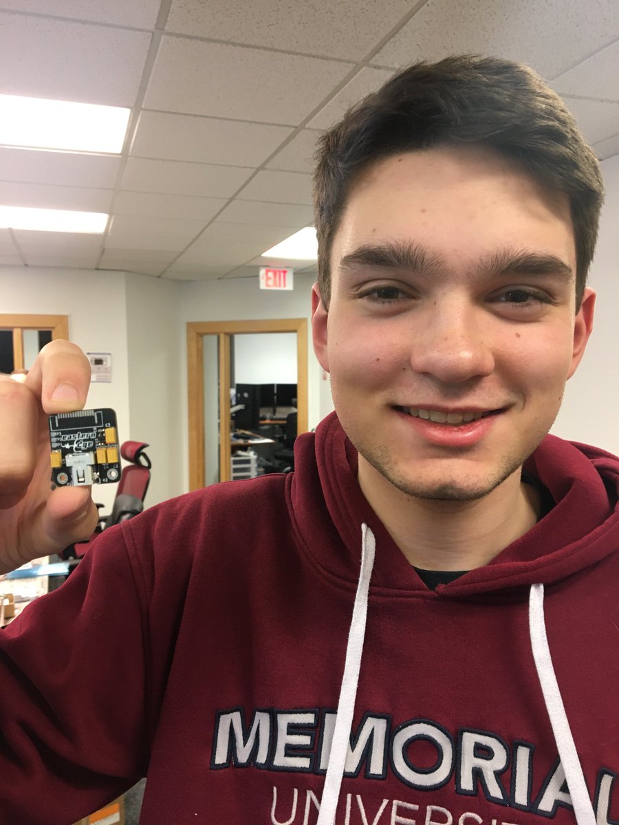 Stefan from ⁦<a href="/EasternEdgeRobo/">Eastern Edge Robotics</a>⁩ just finished #assembling his first #pcba using inspectAR!

Join the #revolution download inspectAR for #free at inspectAR.com/sign-up-free
#AugmentedReality #electricalengineer #4ir #hardware #pcba #pcbassembly #tools ⁦<a href="/MemorialU/">Memorial University</a>⁩