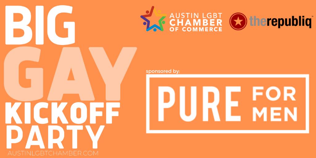 therepubliq's tweet photo. TOMORROW NIGHT! #SXSW2020 may have been canceled but the #BigGayKickoff Party is still on! // FRI 03/13 6-9P / @Rainon4thATX / The biggest & gayest party hosted by @therepubliq & @austinlgbtbiz + title sponsor @pureformen / 21+. FREE, no cover. https://t.co/zj58N8aYH5 #sxsw https://t.co/i9h64B2diW