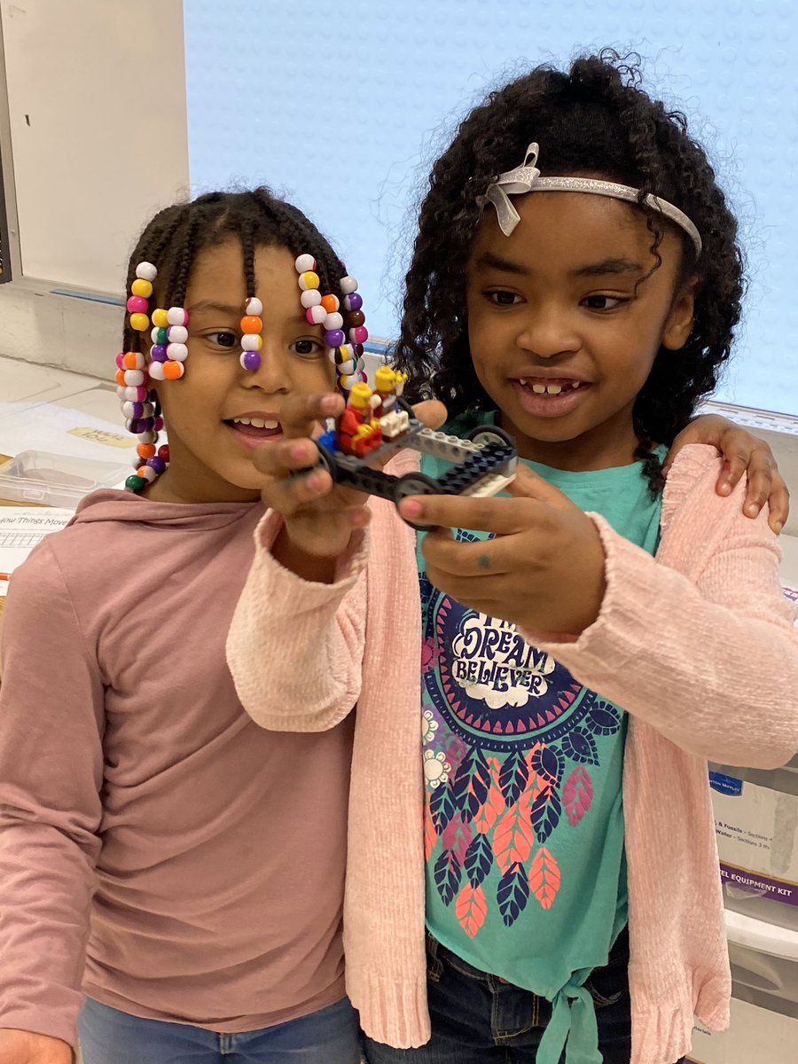 Seusserrific's tweet photo. Fun with Force and motion in first grade with Bricks 4 Kids!  @Seusserrific @obgSTARS #gatespride #one CCPS https://t.co/0pFHADc8XC