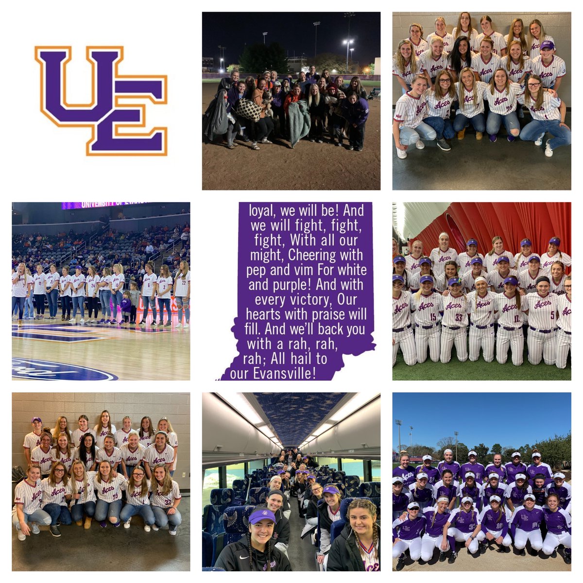 Coachmun's tweet photo. Love this team💜 #ForTheAces https://t.co/VuQz9g9hRJ