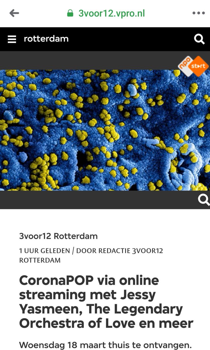 JESSYYASMEEN_'s tweet image. Voor de festivalgangers onder ons die komende weken verplicht thuis moeten blijven, toch nog een feestje😉Samen met @valomedianl wordt #CoronaPOP georganiseerd, om iedereen een hart onder de riem te steken. Woensdag 18 maart vanaf 20.00 thuis te ontvangen! 
 #3voor12 #live