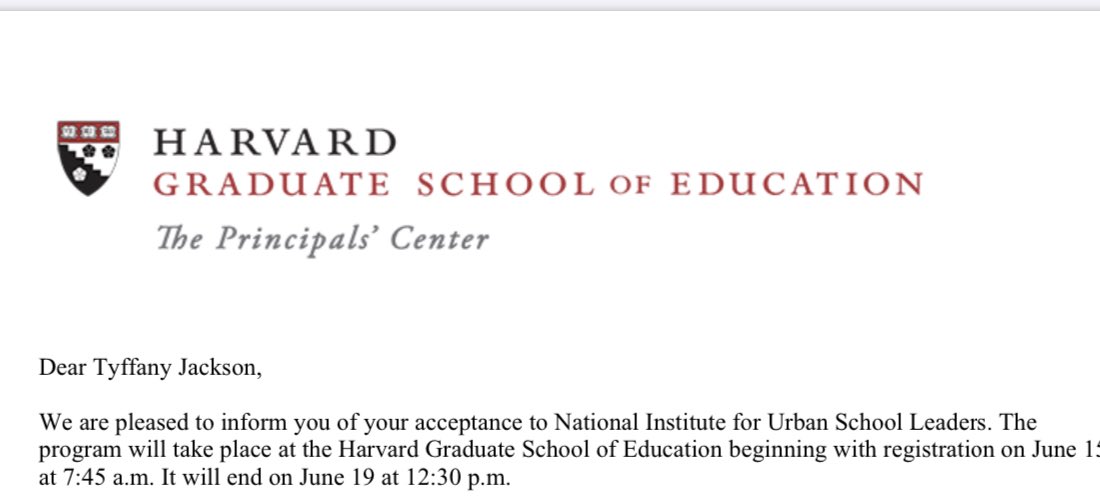 JacksonLeads07's tweet photo. Headed to @Harvard for The National Institute for Urban School Leaders!  Can’t wait to learn more for my students and staff! #A&amp;SRising https://t.co/ue7J0M7UGR