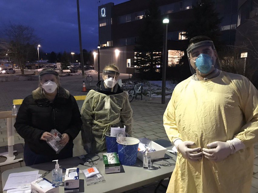 QCH has a new way to efficiently test for possible COVID-19 cases. A drive through in front of ED will minimize wait times for patients who have been directed by @ottawahealth to come to hospital for screening for COVID-19 — and help keep Emergency for emergencies.  #ottnews