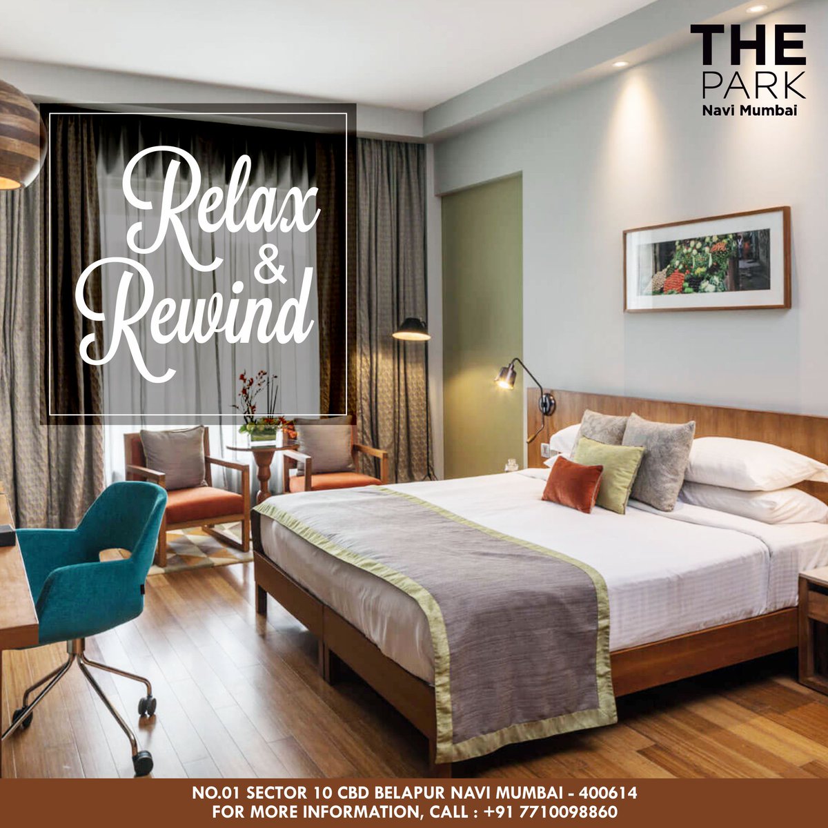 parknavimumbai's tweet photo. Immerse yourself in our elegant accommodation with a comfortable touch. Enjoy your stay at The Park, Navi Mumbai

#TheParkHotels #NaviMumbai #Rooms #StayCation #Comfort https://t.co/lbOZ6Ago2P