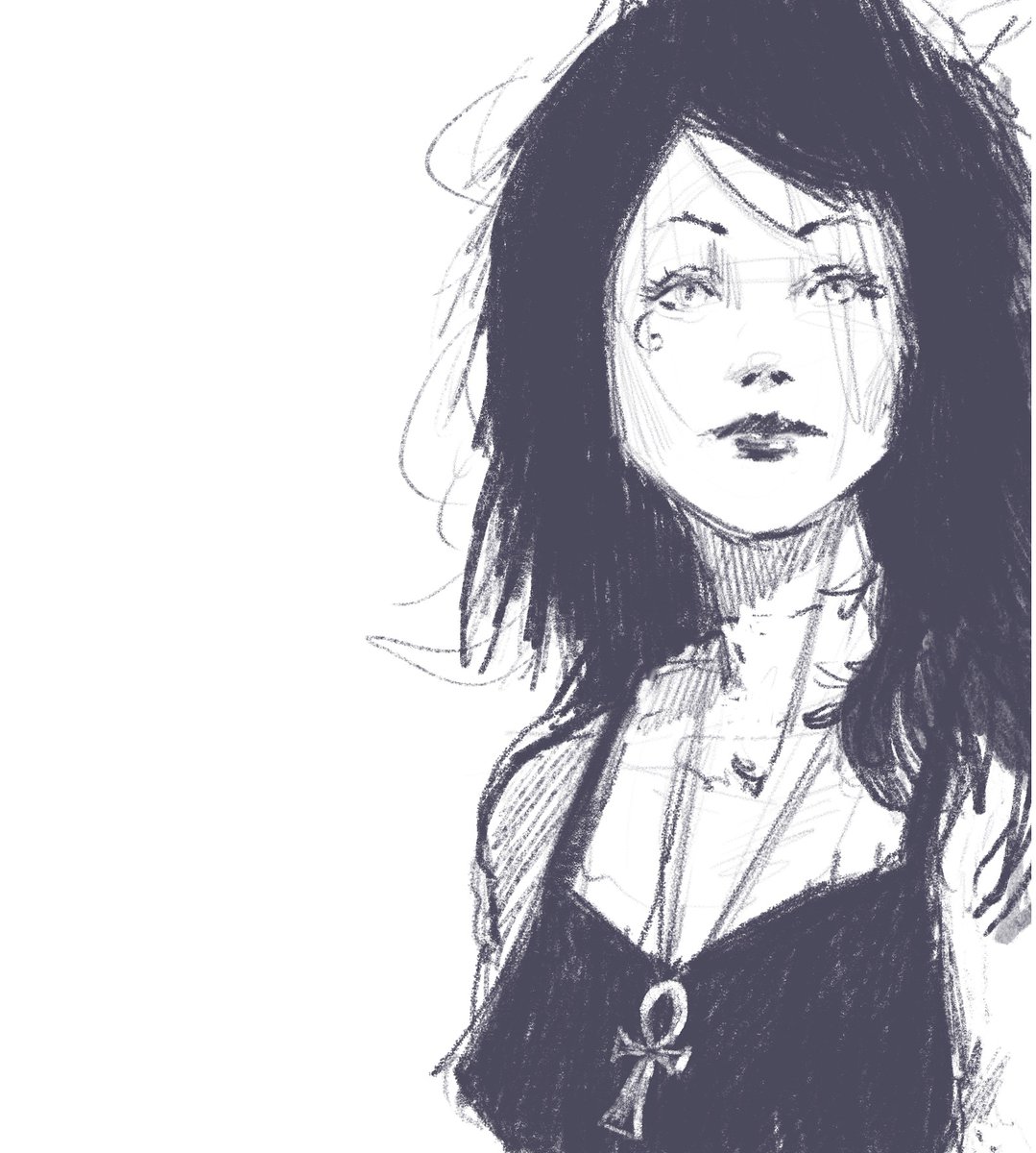 PaperBobBot's tweet image. Felt like doing a little #fanart sketch of Death from the #sandman comics.
#nerdcrush #fanartfriday