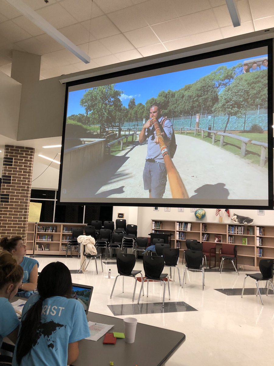 SkaggsLibrary's tweet photo. Koalas, and Kangaroos, and Wombats! Oh my! Just finished talking to the Sydney Zoo in Australia! We saw several native animals and watched someone play a didgeridoo! #HFMSWorldTour #HFMSProud #HuffinesStrong @HuffinesMS @CoachSchultheis https://t.co/1czhVIWCMj