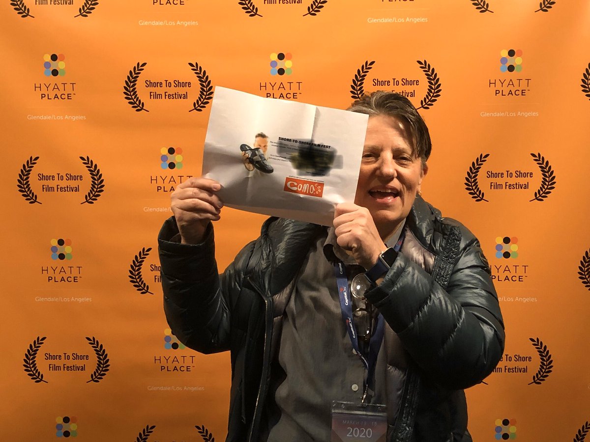 ShoreToShoreFF's tweet photo. shoretoshoreff Congrats to @thedebolson (a patron of the arts) for coming out in the rain and buying tickets to the film festival. She won a pair of #comatoesusa shoes courtesy of #comatoesusa - an official sponsor of the @shoretoshoreff #thanksdeb #thankscomatoesusa https://t.co/SpVJl8vvXM