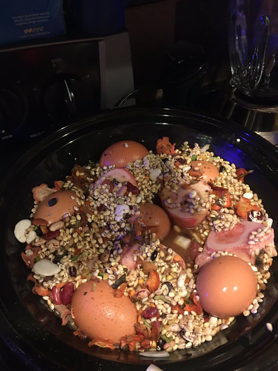 conduit242's tweet photo. I’m just gonna coin this right now. #pandelicious let’s see your collection of best stay at home recipes folks! We gotta have something to do 😉 Here’s one of mine, courtesy of a very fine gent &amp; colleague. Cholent! #coronavirus #COVID19US #CoronaVirusUpdate https://t.co/vmXyr5Zf9g