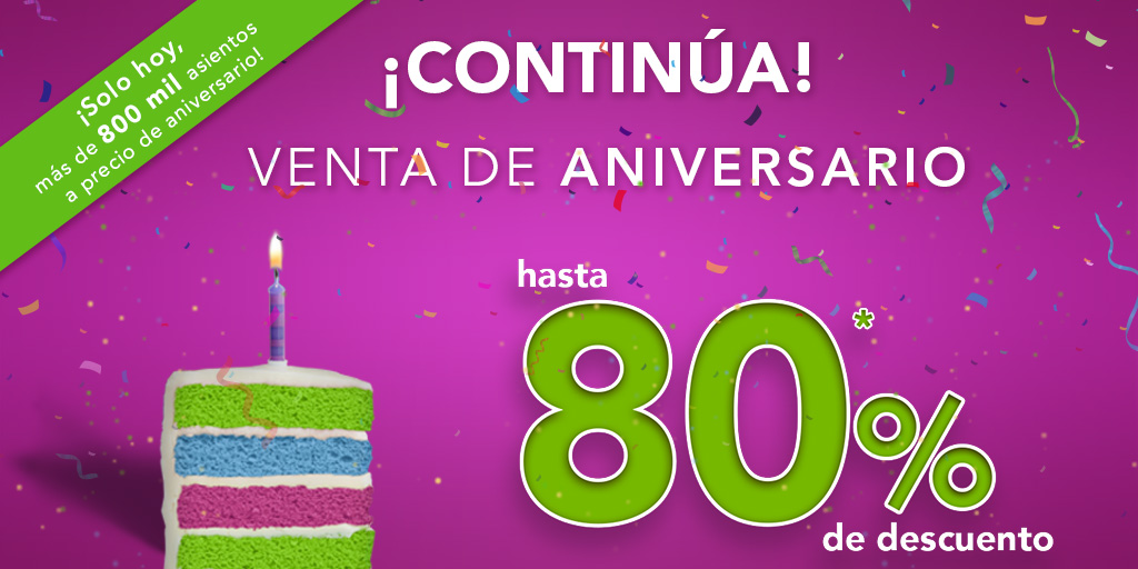 Volaris on Twitter "La fiesta por nuestro aniversario no termina
