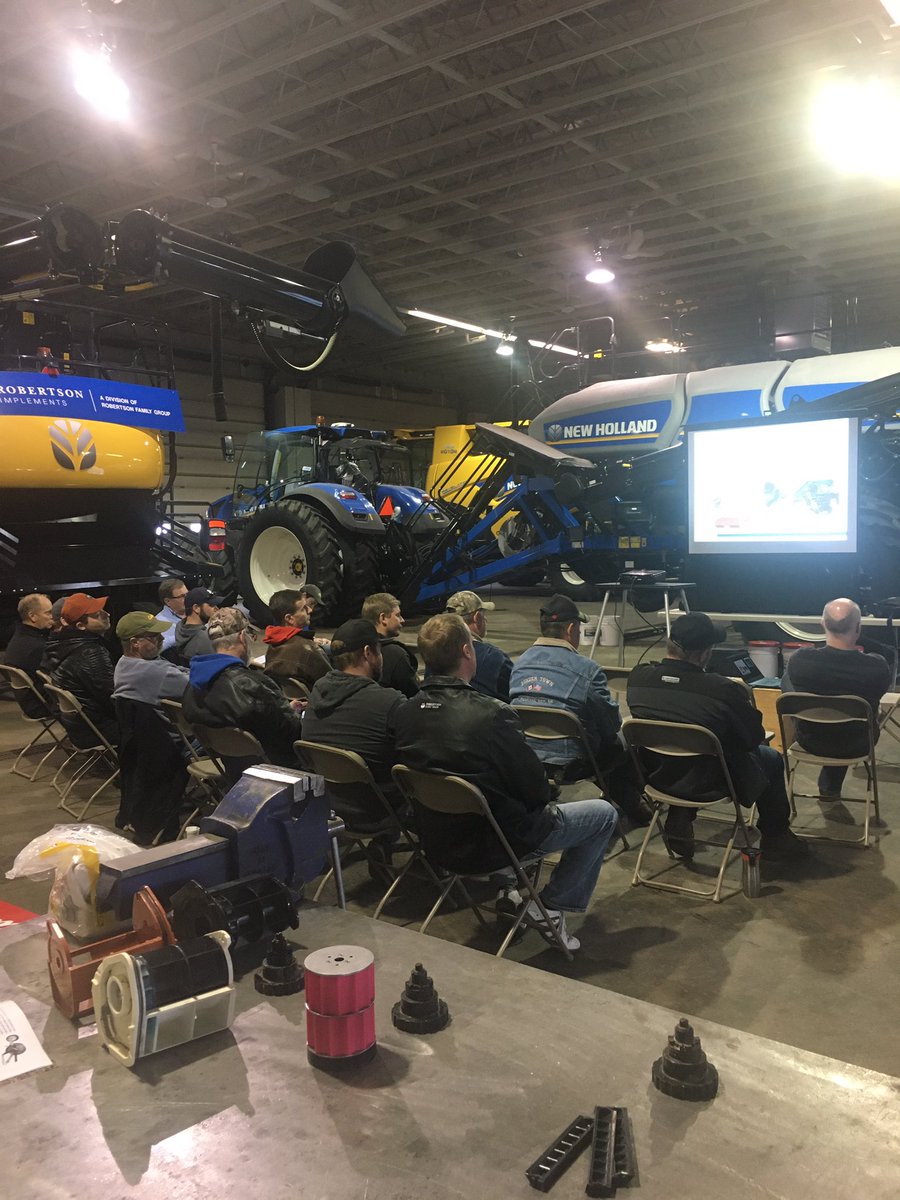 Mike_Vas78's tweet photo. Had a awesome turn out at our annual New Holland air cart end user clinic in Taber! 

(Always need to include the combines) https://t.co/15Yvf6fdfp