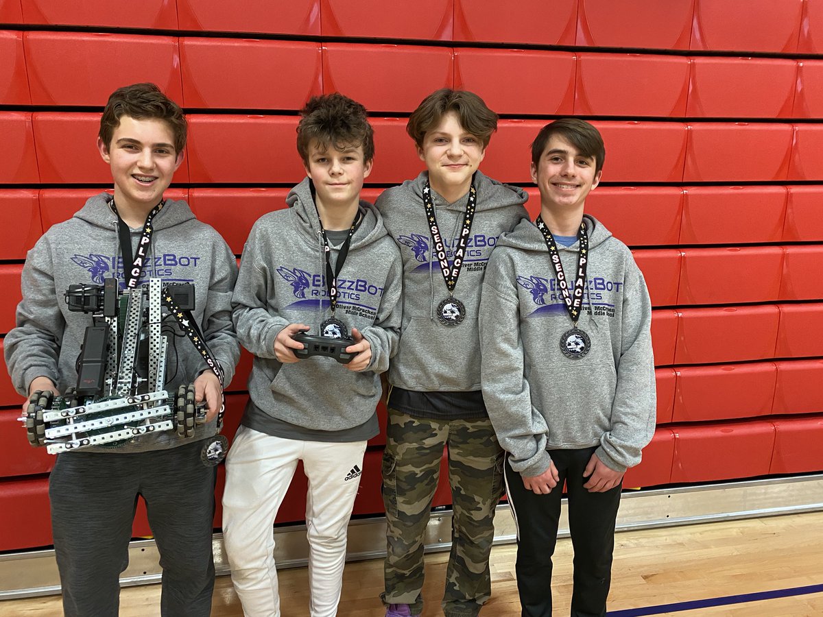 Congrats to all of our BuzzBot Robotics team members on their performance today.  8th grade team came in 2nd place overall! A great end to our first season! <a href="/Skokie735/">School District 73.5</a>