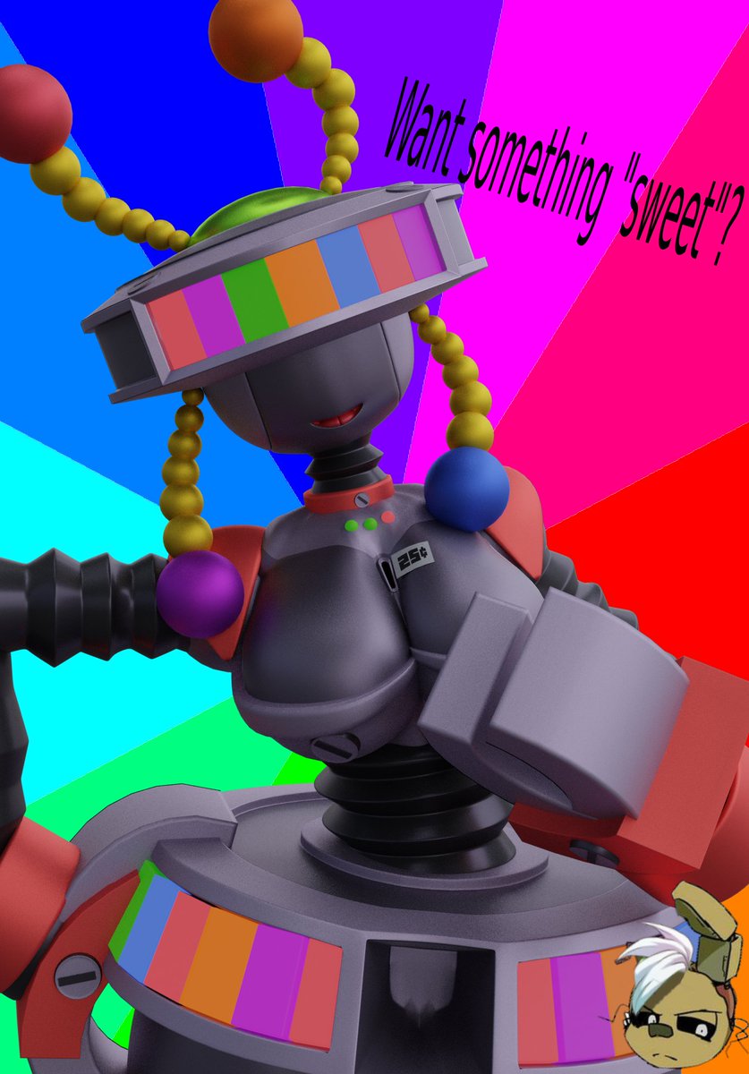 Purpai9's tweet photo. made a thing with a watermark
Enjoy
#FNaF #CandyCadet #ThotBot #NSFW #Blender https://t.co/2hN71wqefJ