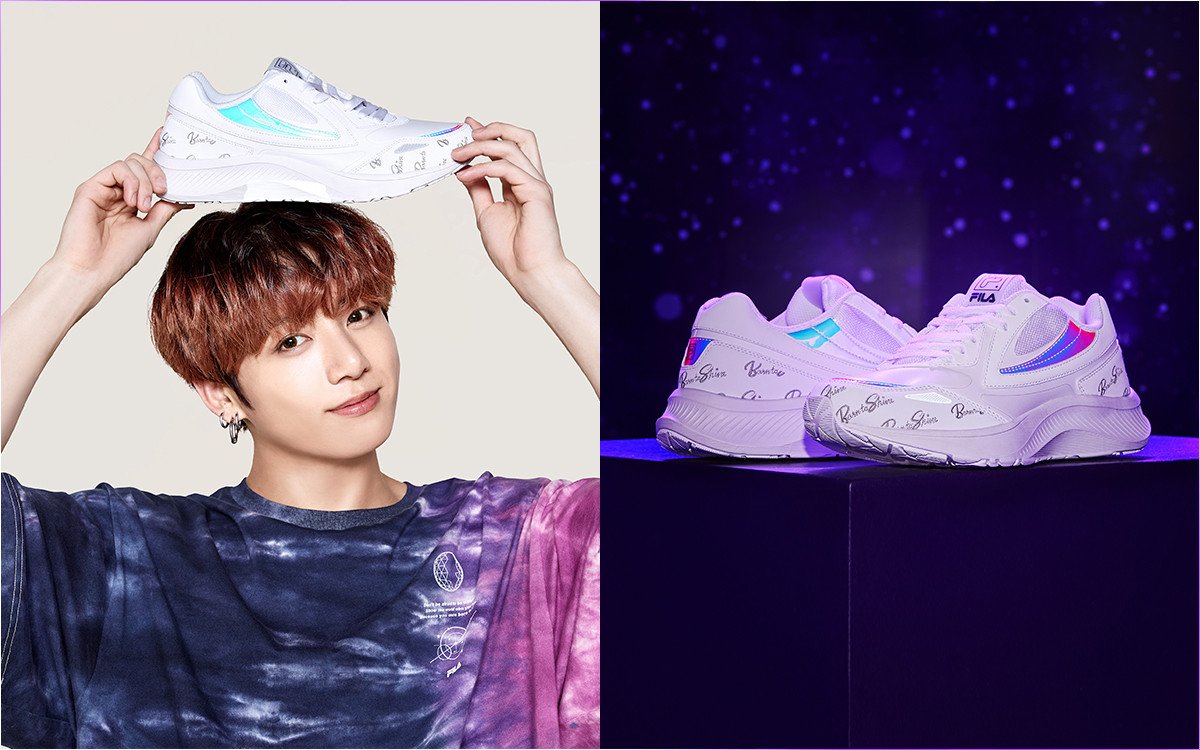 alex rest on X FILA Voyager shoes collection BTS BTS twt https t DEbr4FeS6l X