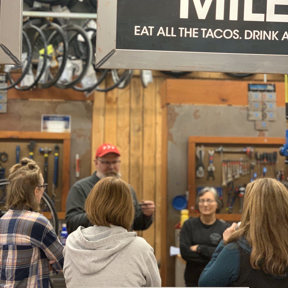 Second week of our ladies only maintenance and repair clinic! Good time to learn a thing or two about your bike. We’re always here to help 😎