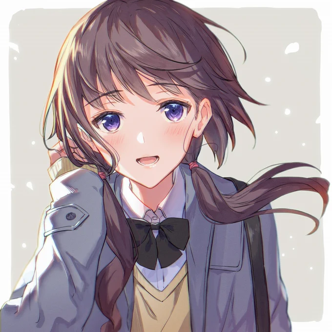 「  おはよ  」 