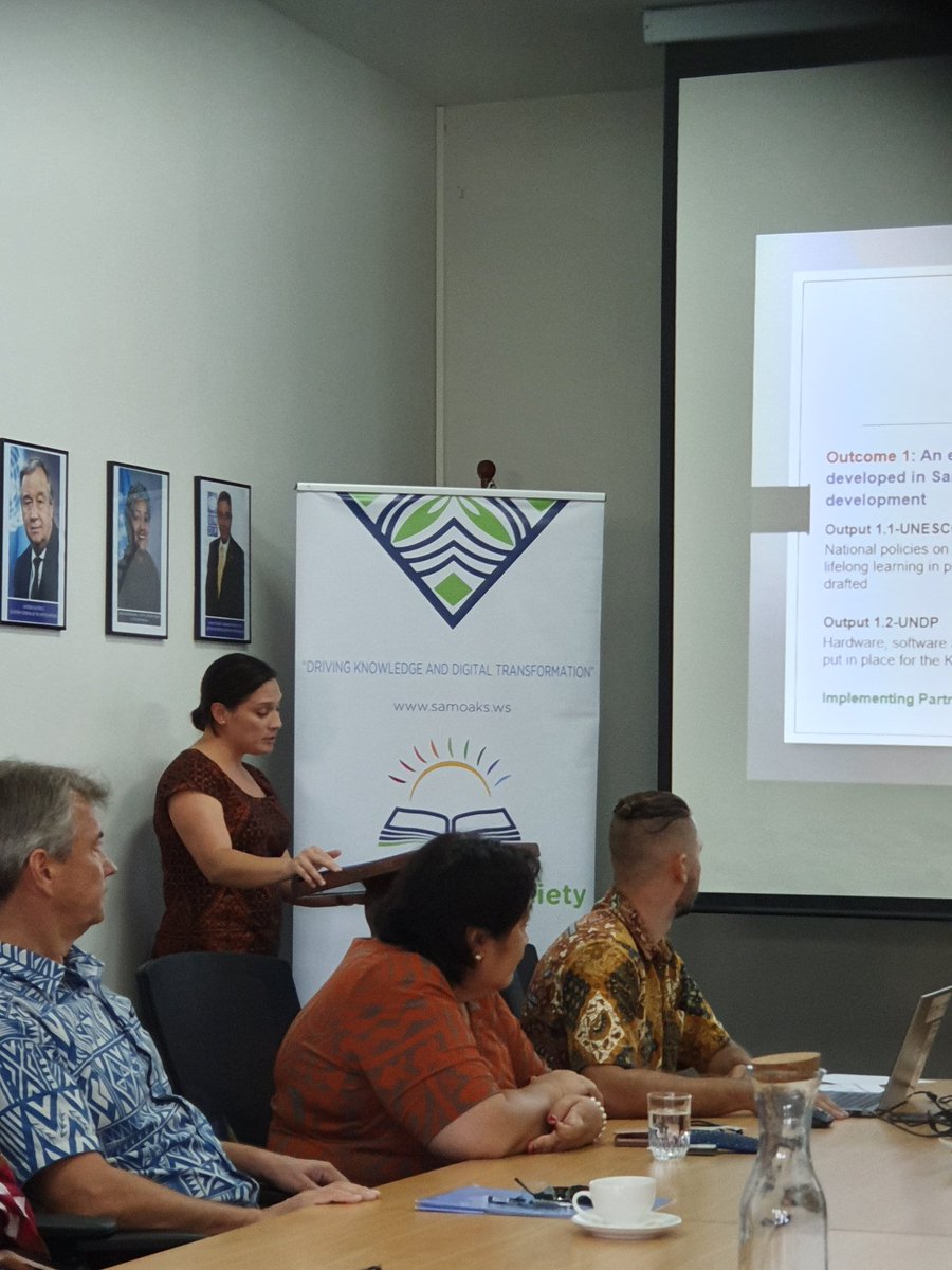 un_samoa's tweet photo. @undpsamoa @UNESCO_Pacific and @samoagovt partners meet HE @MukteshPardeshi - High Commissioner of India to Samoa in a meeting on the USD1m Samoa Knowledge Society Initiative funded through the India-UN Development Partnership Fund. #AccessToInformation
#SamoaKS
#Knowlegde4All https://t.co/R0AdnKuy6c