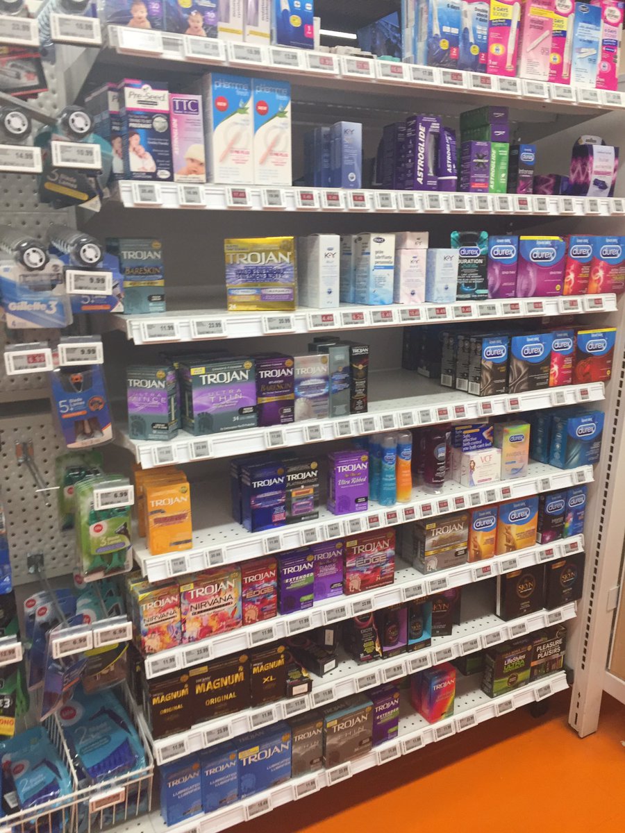 MichaelChaikof's tweet photo. Soap aisle vs. condom aisle at the local grocery store as people prepare to hunker down. 

I look forward to seeing you all on the labour floor in 9 months https://t.co/RNymotOQgj
