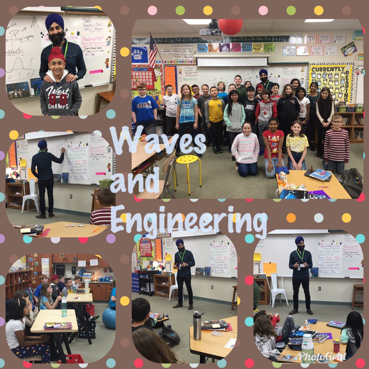 Superb4thGrade's tweet photo. Thanks to Mr. Mann for coming into class today to talk about his job and how it connects to the students’ study of waves. #conley158 #team158 https://t.co/kd9DCFAjuD