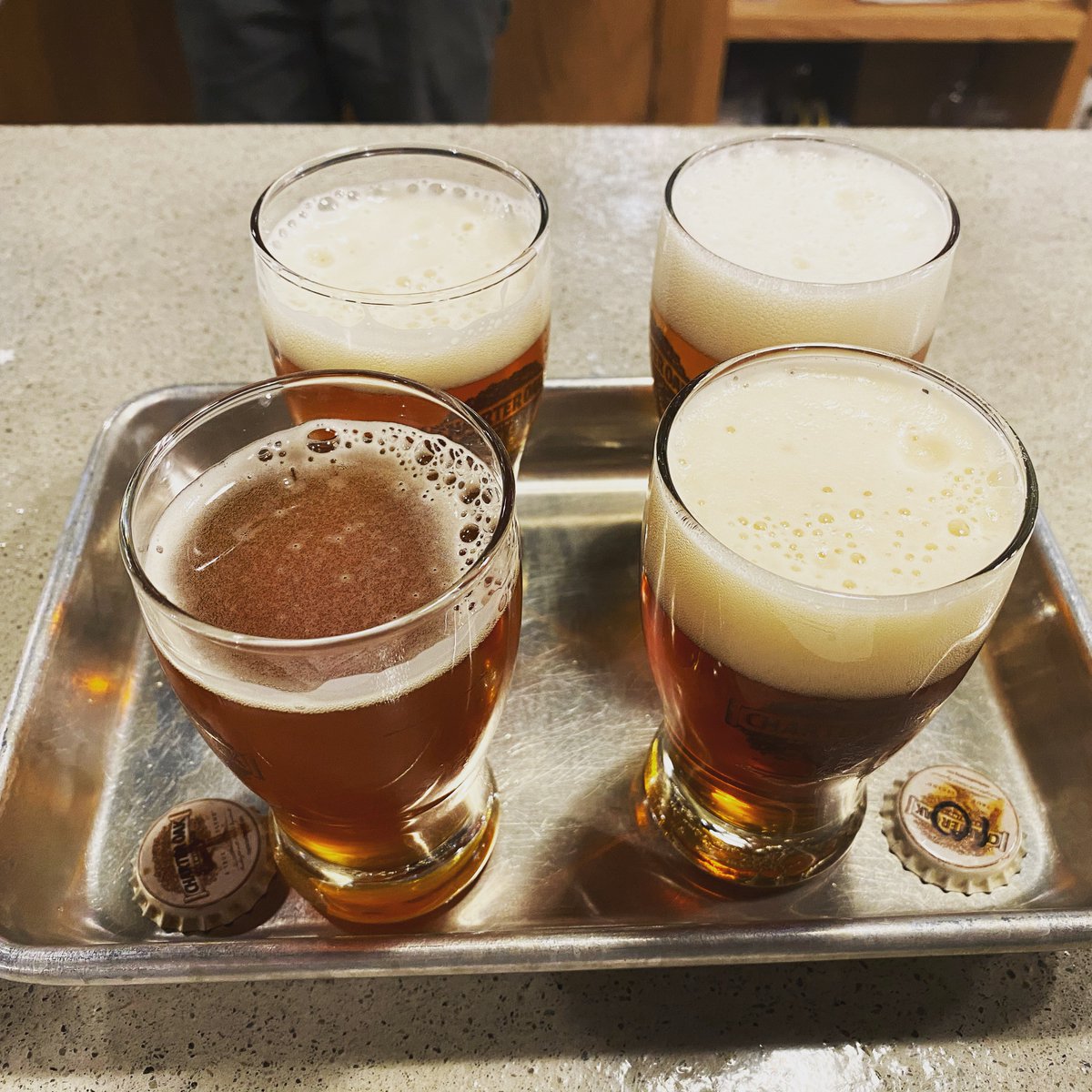 TrvlBreweryGuy's tweet photo. Hung out at @CharterOakBeer tonight. They were playing #Singo with 70s music. I had a #flight and all the #beers were great. #craftbeer #Danbury #Conneticut #CTBreweries https://t.co/V29ZwjvyPE