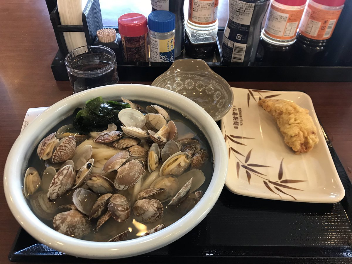 久々に丸亀きました。圧倒的アサリ