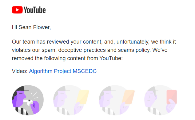 SeanFlower3's tweet photo. My short video documenting how I played around with Facebook ads fell foul to YouTube's algorithm managing spam and scams😆. You can see the video by clicking on the link.  I HAVE APPEALED THIS TRAVESTY OF JUSTICE👊😋  #mscedc  https://t.co/9zsHKExoRQ https://t.co/Gj8pGs6SuU