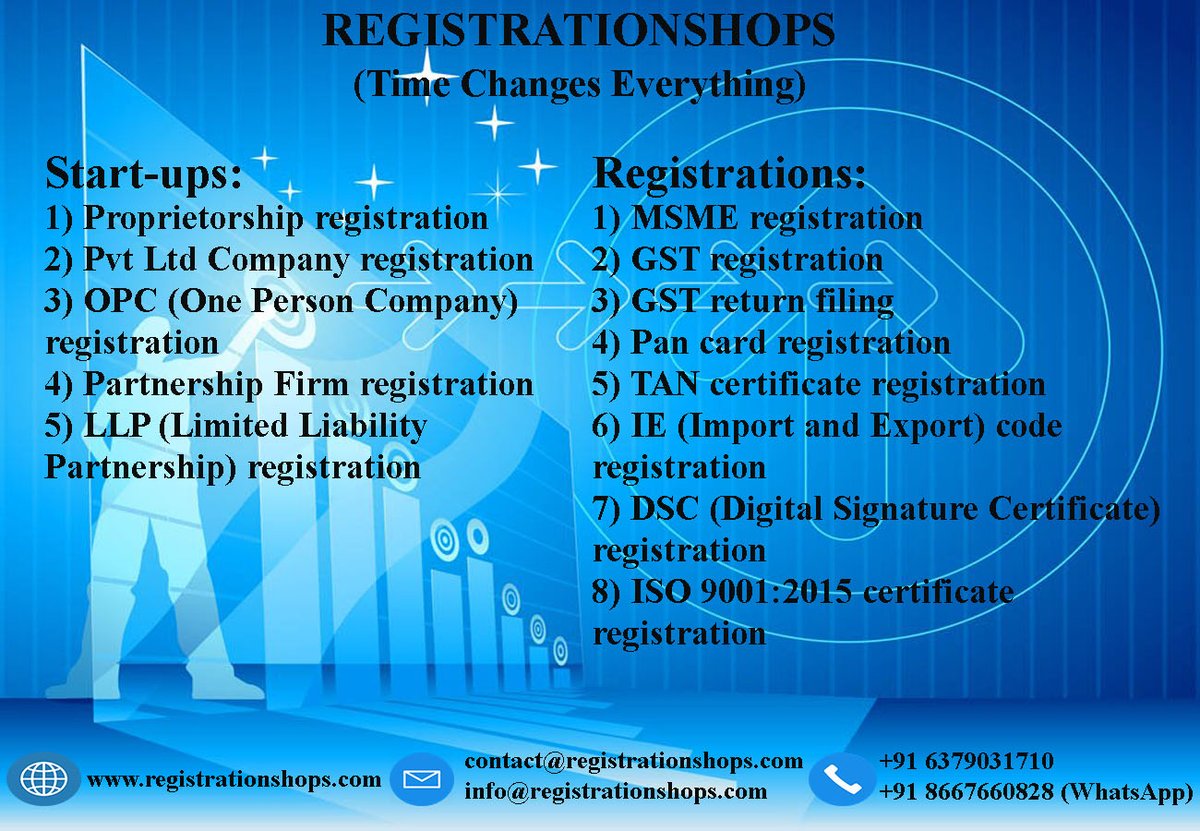 regi_shops's tweet photo. 𝐂𝐎𝐍𝐓𝐀𝐂𝐓 𝐔𝐒:
Call - 6379031710
whatsApp link - https://t.co/VJFiYCHFQK.
Mail - contact@registrationshops.com
#msme #gst #gstreturn #pancard #iecode #company #business #online #entrepreneur #services #marketing #registration #entrepreneurship #socialmedia #startups https://t.co/hqabpY2abn