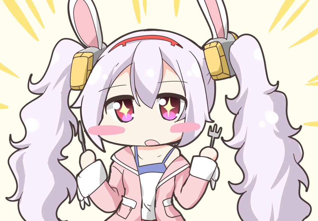 ラフィー(アズールレーン) 「お昼・・!ステーキ・・・!
#アズレン  #アズールレーン #ラフィーちゃん 」|Geo＠FANBOXはじめましたのイラスト
