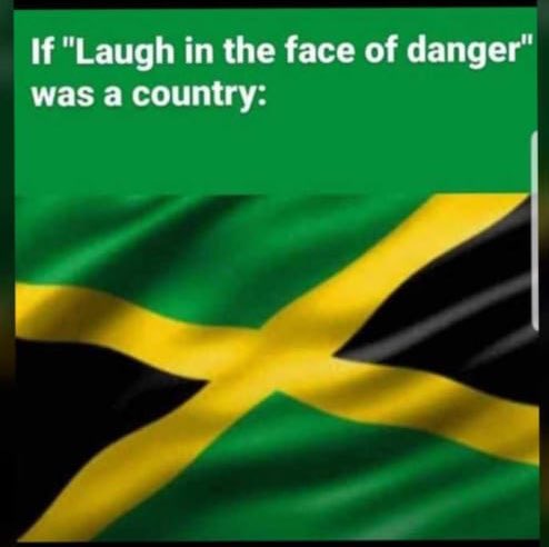 producernoble's tweet image. If “laugh in the face of danger” was a country #Covid19Jamaica #CoronavirusPandemic corona who? 😂