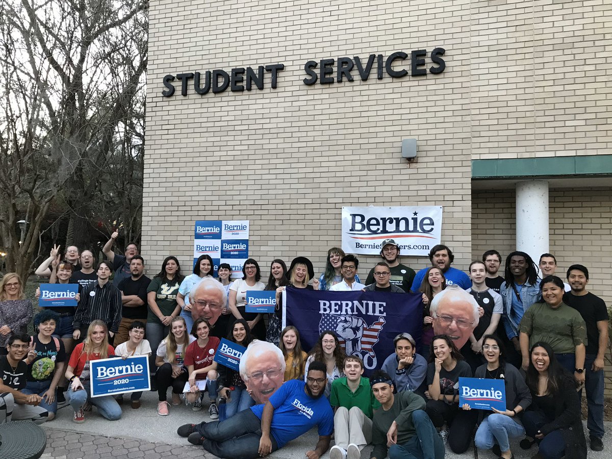 BernieBulls's tweet photo. Thank you to everyone who came out to the USF Barnstorm this week! @FL4Bernie2020 
#BernieSanders #getbehindbernie #PresidentSanders https://t.co/pPzsIBItjG
