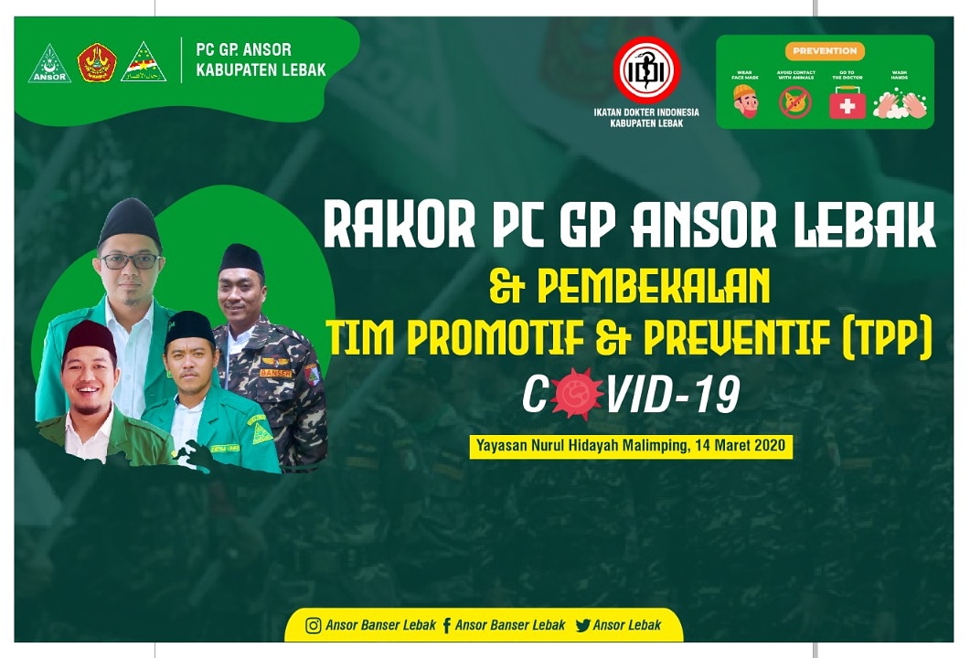 terus berikhtiar utk Indonesia terhindar dari marabahaya wabah penyakit yg melanda dunia
<a href="/Official_Ansor/">Gerakan Pemuda Ansor</a> <a href="/BanserBanyumas/">Banser Banyumas</a> <a href="/blackbaret_id/">Banser Indonesia</a> @GPAnsor_Satu