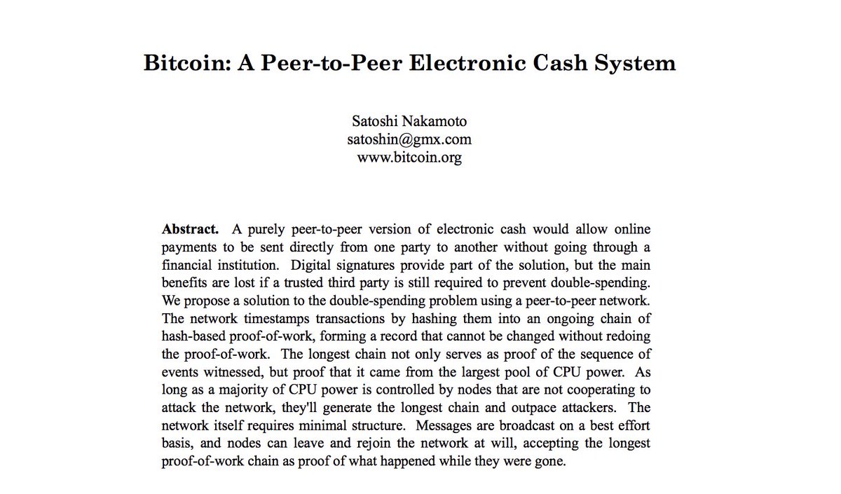 Bitcoin ialah sejenis Cryptocurrencies.Manakala Cryptocurrency ialah matawang digital (digital currency).Bitcoin dicipta oleh Satoshi Nakamoto pada 31 Oktober 2008 malam Halloween apabila Satoshi Nakamoto memuat naik dan menerbitkan “White Paper” ini.