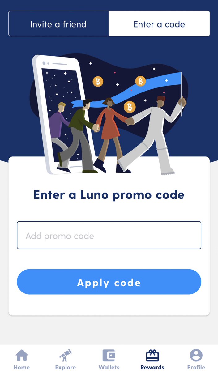 atau masuk kan code ini utk mula membeli bitcoin anda selepas sign up DFU4RDFU4RDFU4R