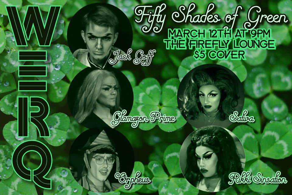 Werq hits the stage at 9pm!!! Get your green on! 

Thursday, March 12th | 9pm | $5
Details: facebook.com/events/2937216…