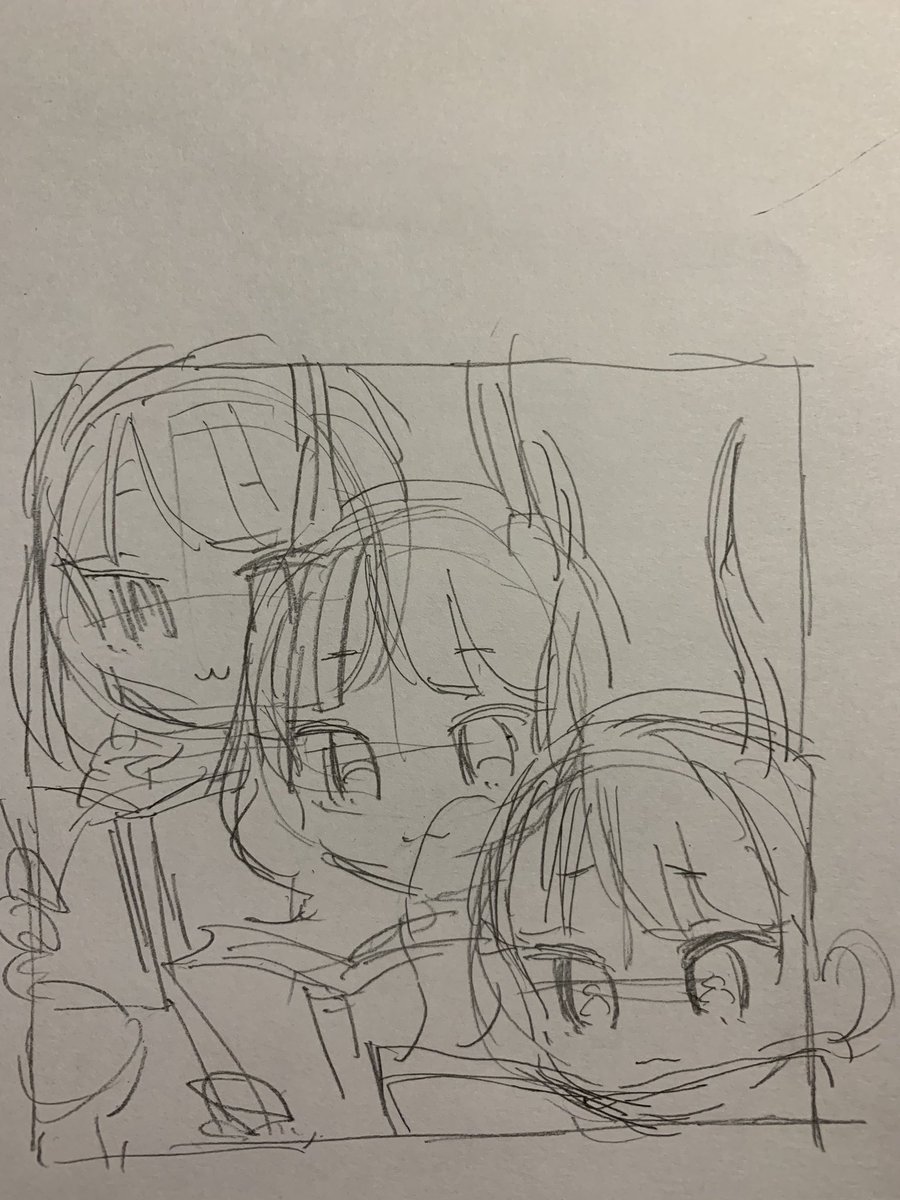 アイコン下描きと線画 